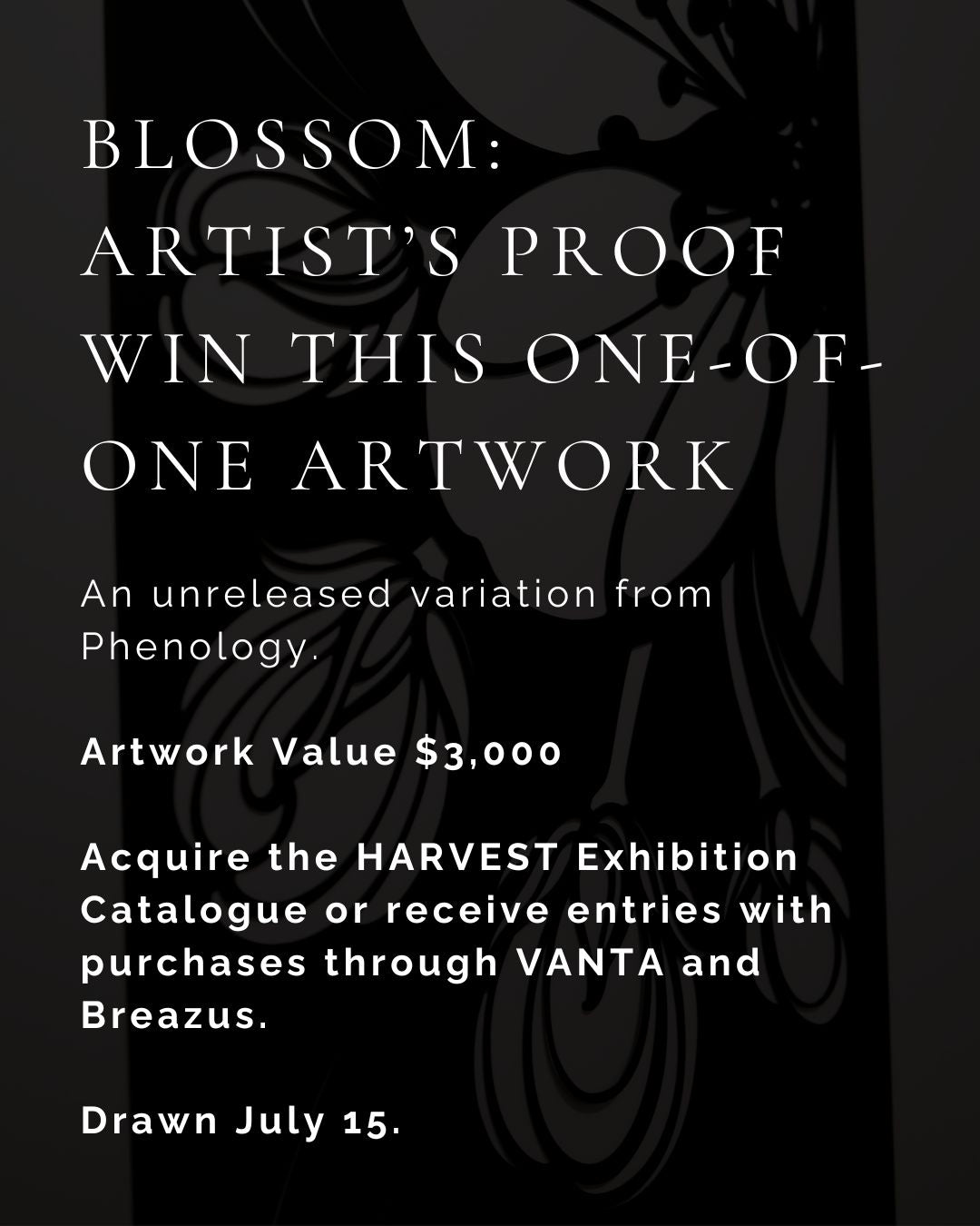 HARVEST Digital Exhibition Catalogue + Blossom Artist’s Proof Entry