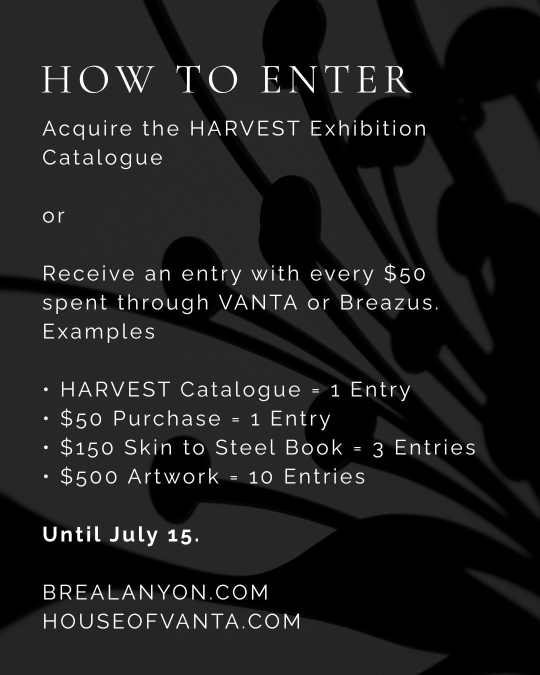 HARVEST Digital Exhibition Catalogue + Blossom Artist’s Proof Entry