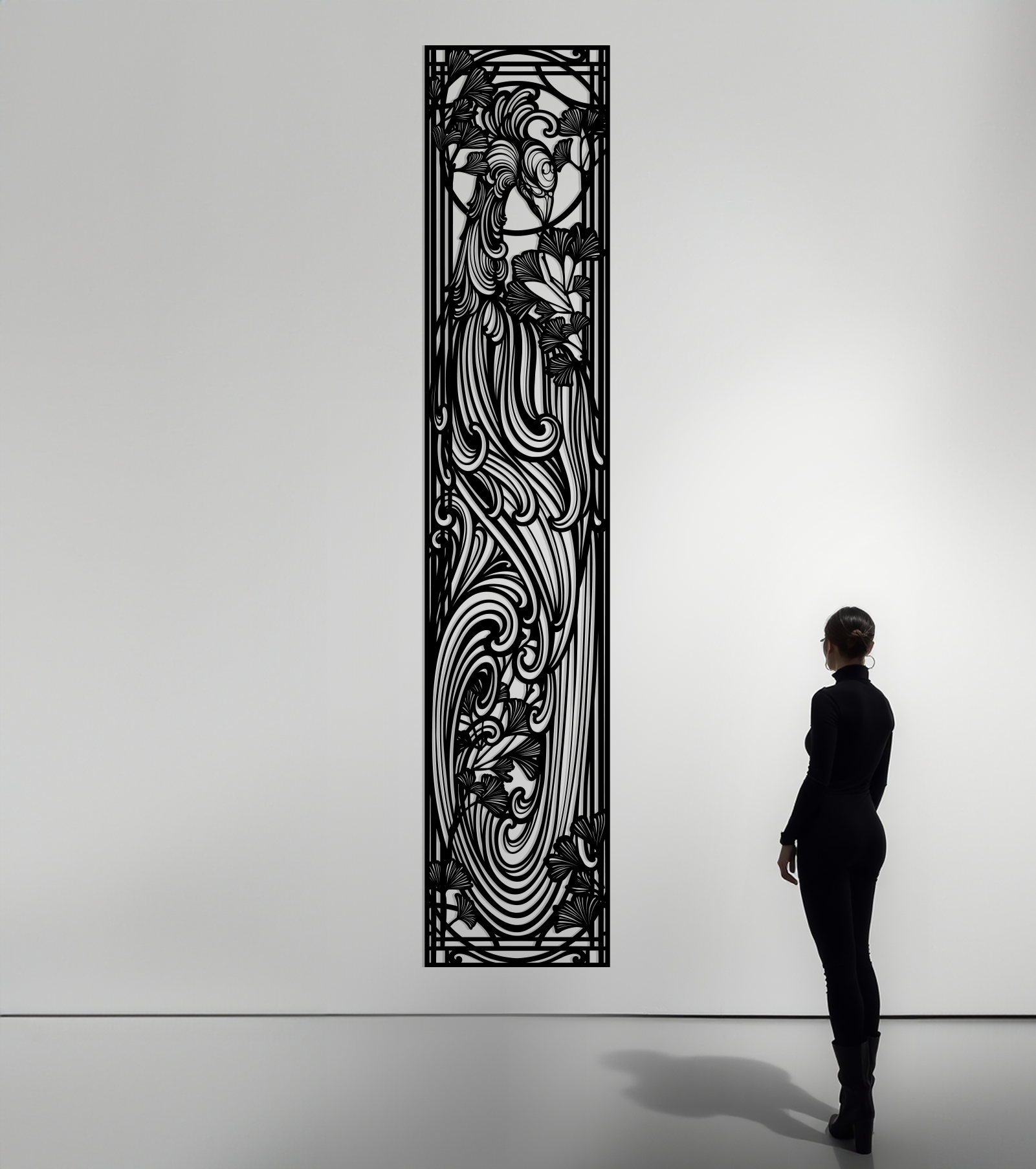 Tall Phoenix Metal Panel