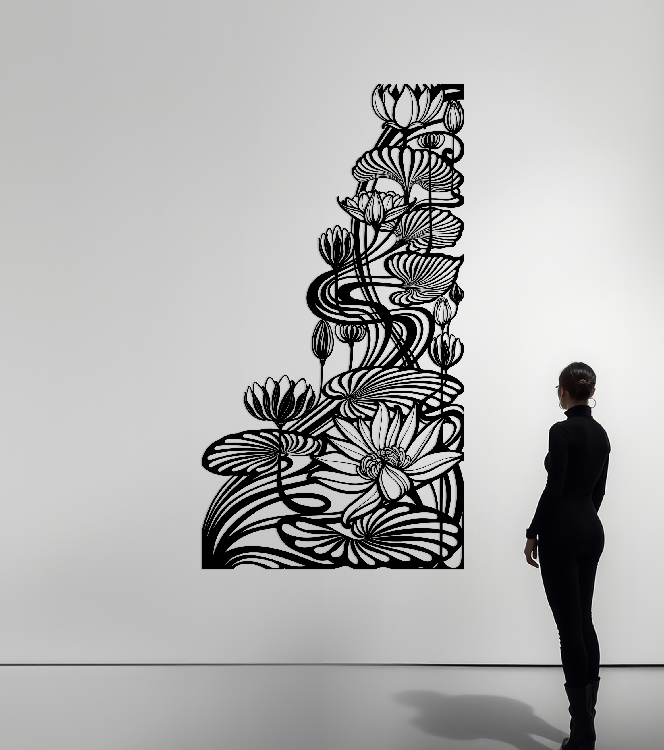 Water Lilies Metal Panel