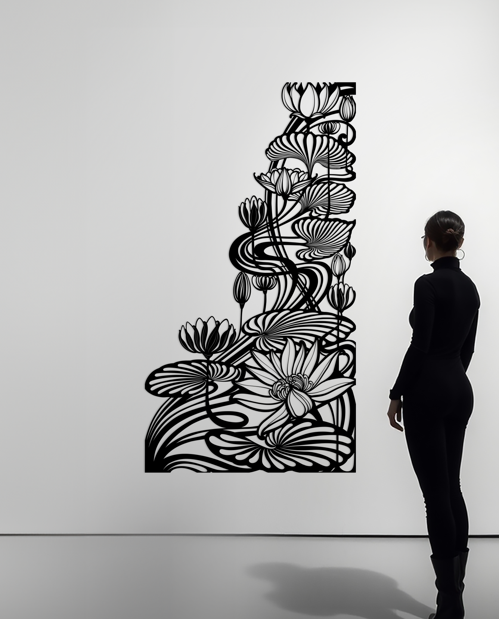 Water Lilies Metal Panel