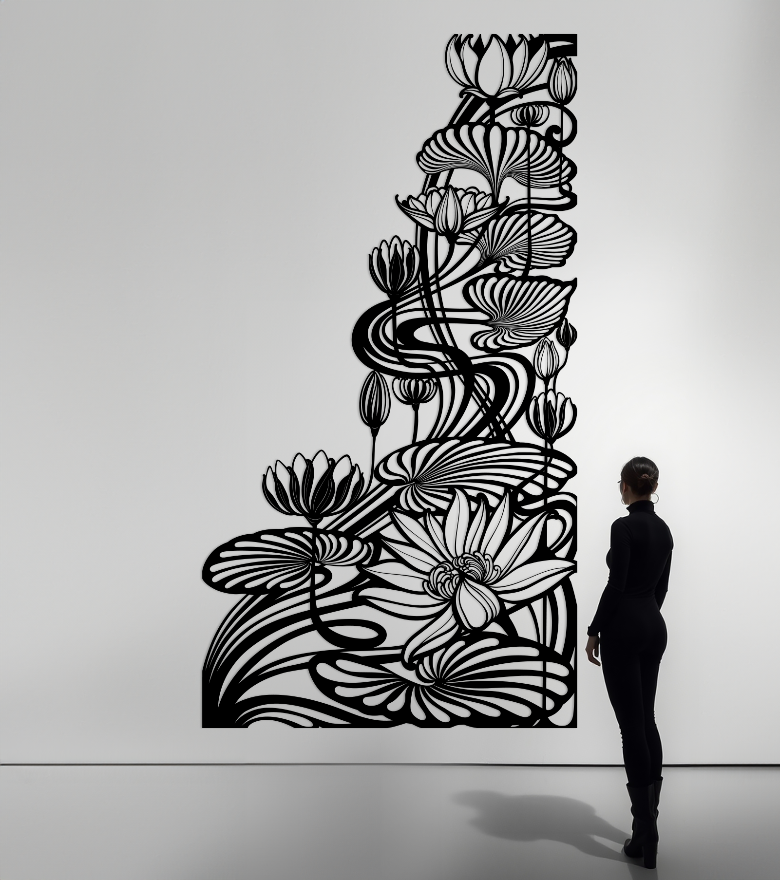 Water Lilies Metal Panel